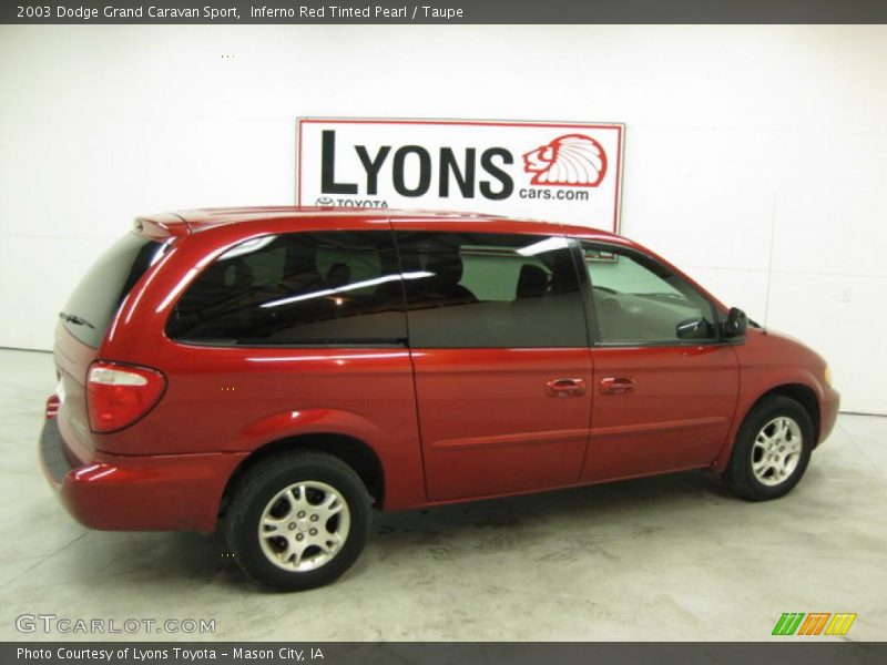 Inferno Red Tinted Pearl / Taupe 2003 Dodge Grand Caravan Sport