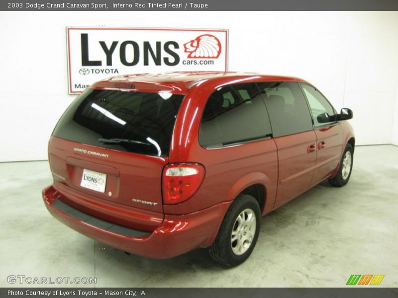 Inferno Red Tinted Pearl / Taupe 2003 Dodge Grand Caravan Sport