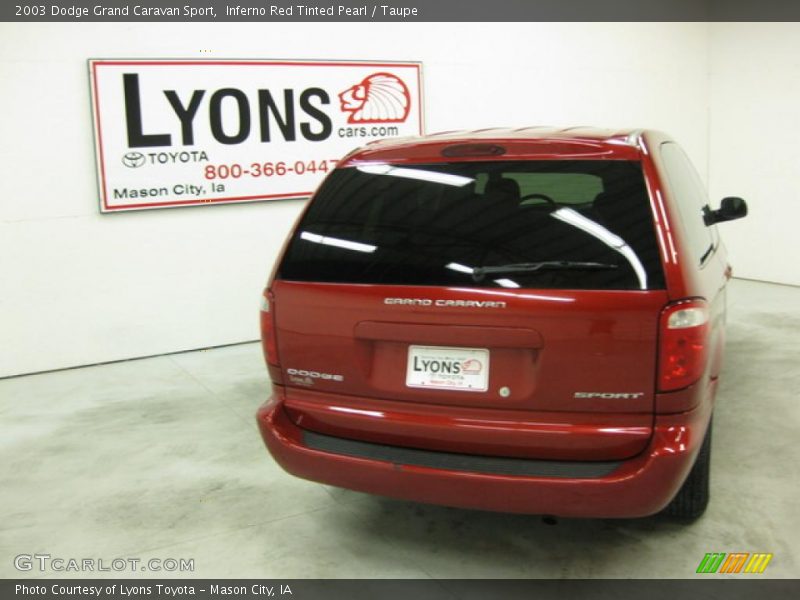 Inferno Red Tinted Pearl / Taupe 2003 Dodge Grand Caravan Sport
