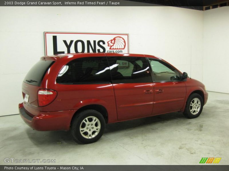 Inferno Red Tinted Pearl / Taupe 2003 Dodge Grand Caravan Sport