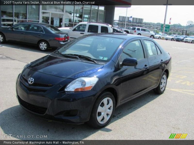 Nautical Blue Metallic / Dark Charcoal 2007 Toyota Yaris Sedan