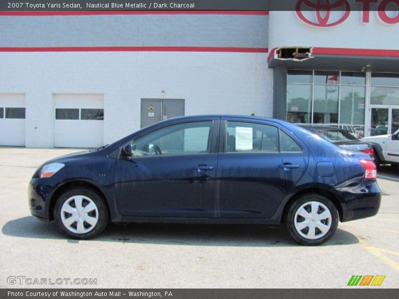 Nautical Blue Metallic / Dark Charcoal 2007 Toyota Yaris Sedan