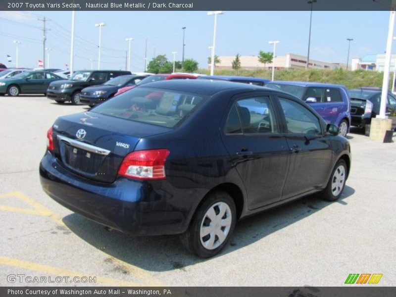 Nautical Blue Metallic / Dark Charcoal 2007 Toyota Yaris Sedan