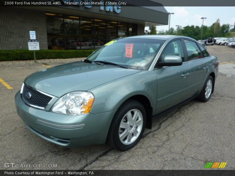Titanium Green Metallic / Shale Grey 2006 Ford Five Hundred SE AWD