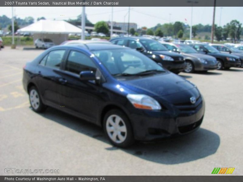 Nautical Blue Metallic / Dark Charcoal 2007 Toyota Yaris Sedan