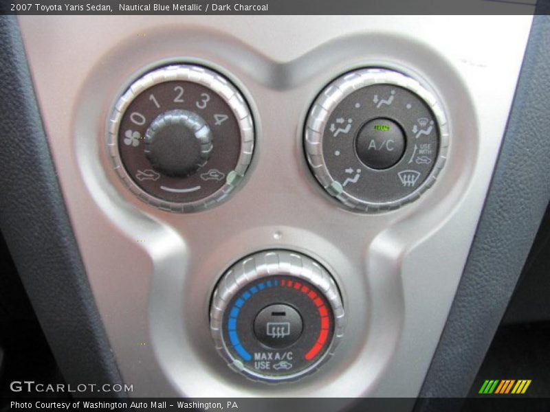 Nautical Blue Metallic / Dark Charcoal 2007 Toyota Yaris Sedan