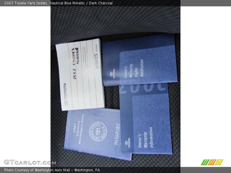 Nautical Blue Metallic / Dark Charcoal 2007 Toyota Yaris Sedan