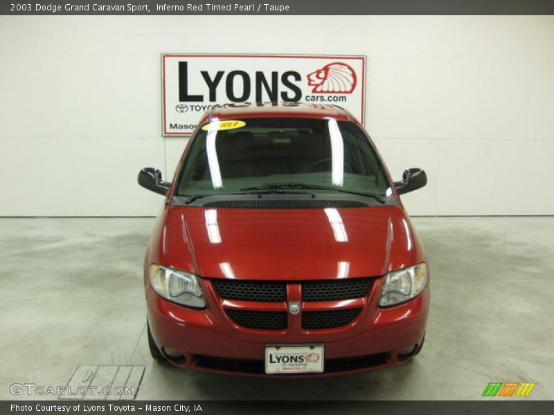 Inferno Red Tinted Pearl / Taupe 2003 Dodge Grand Caravan Sport