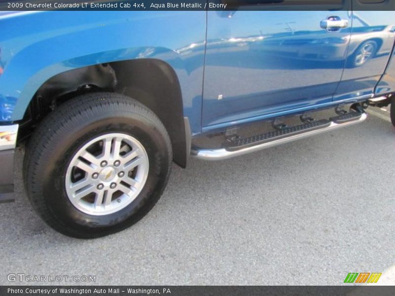 Aqua Blue Metallic / Ebony 2009 Chevrolet Colorado LT Extended Cab 4x4