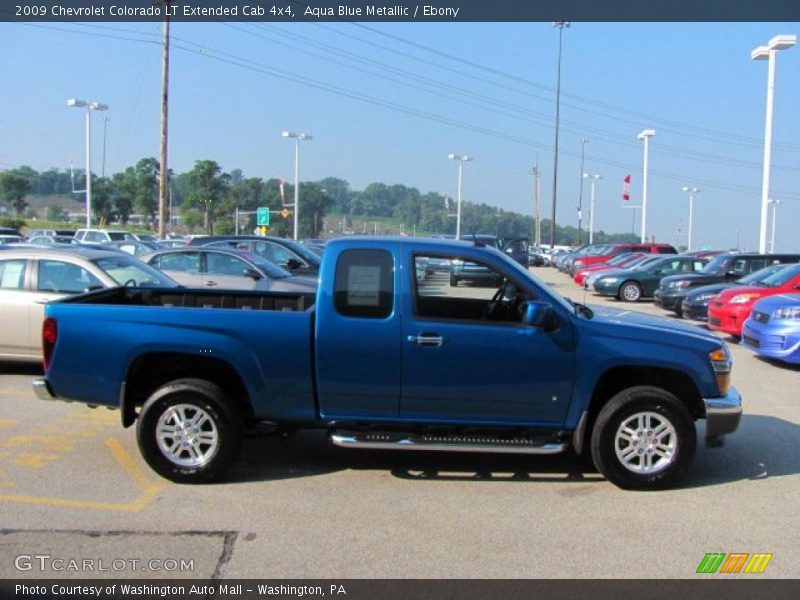 Aqua Blue Metallic / Ebony 2009 Chevrolet Colorado LT Extended Cab 4x4