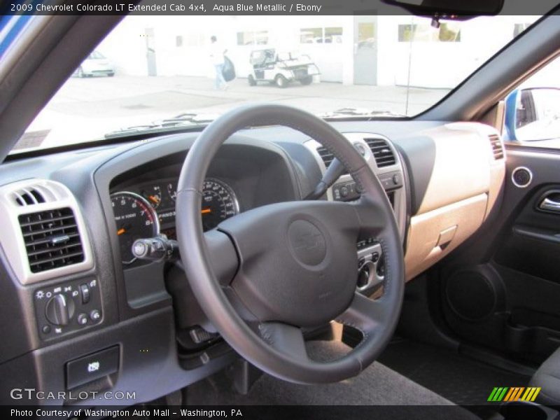 Aqua Blue Metallic / Ebony 2009 Chevrolet Colorado LT Extended Cab 4x4