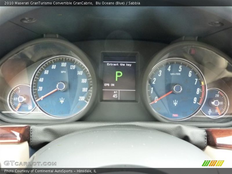 Blu Oceano (Blue) / Sabbia 2010 Maserati GranTurismo Convertible GranCabrio