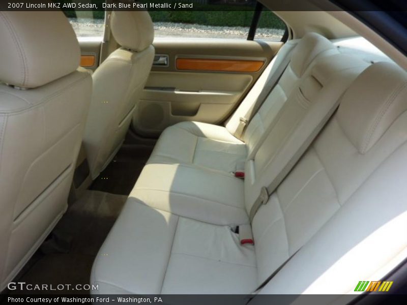 Dark Blue Pearl Metallic / Sand 2007 Lincoln MKZ AWD Sedan