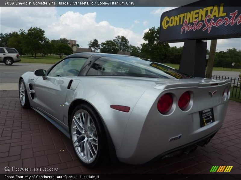 Blade Silver Metallic / Ebony/Titanium Gray 2009 Chevrolet Corvette ZR1