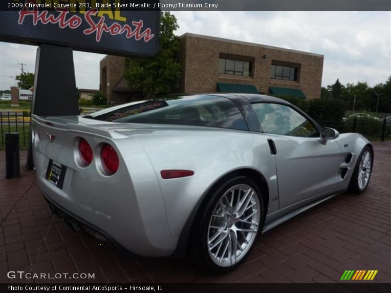 Blade Silver Metallic / Ebony/Titanium Gray 2009 Chevrolet Corvette ZR1