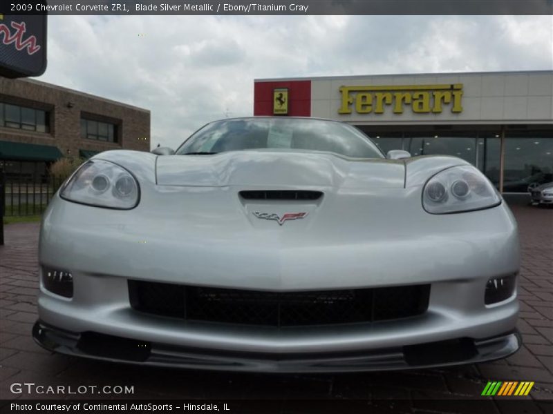 Blade Silver Metallic / Ebony/Titanium Gray 2009 Chevrolet Corvette ZR1