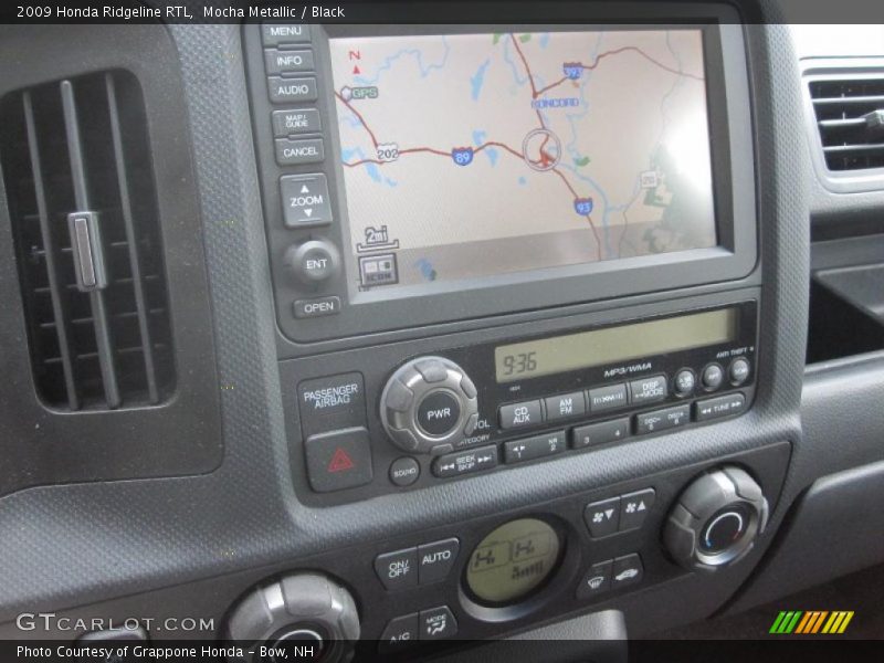 Mocha Metallic / Black 2009 Honda Ridgeline RTL