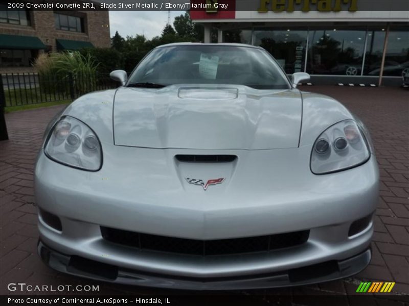 Blade Silver Metallic / Ebony/Titanium Gray 2009 Chevrolet Corvette ZR1