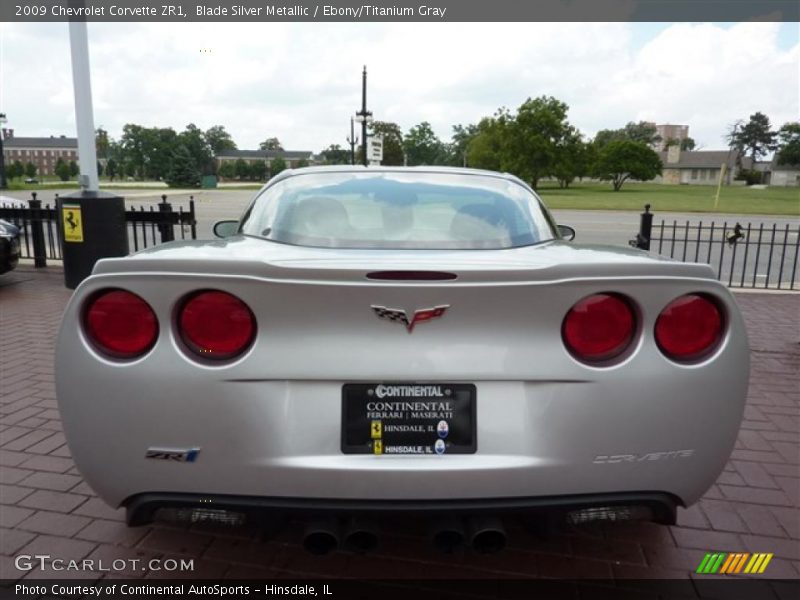 Blade Silver Metallic / Ebony/Titanium Gray 2009 Chevrolet Corvette ZR1