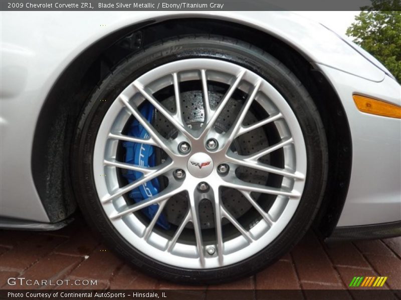 Blade Silver Metallic / Ebony/Titanium Gray 2009 Chevrolet Corvette ZR1