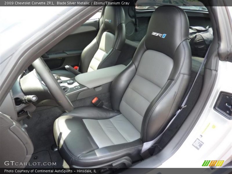 Blade Silver Metallic / Ebony/Titanium Gray 2009 Chevrolet Corvette ZR1
