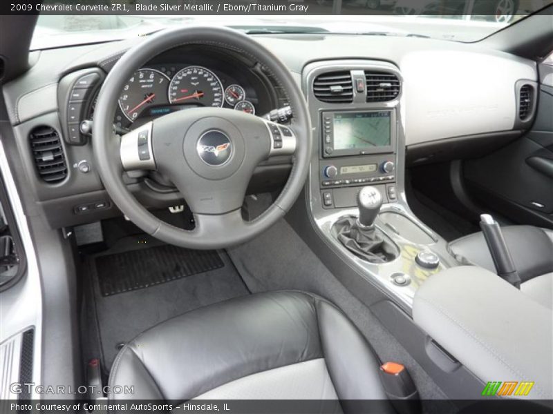 Blade Silver Metallic / Ebony/Titanium Gray 2009 Chevrolet Corvette ZR1