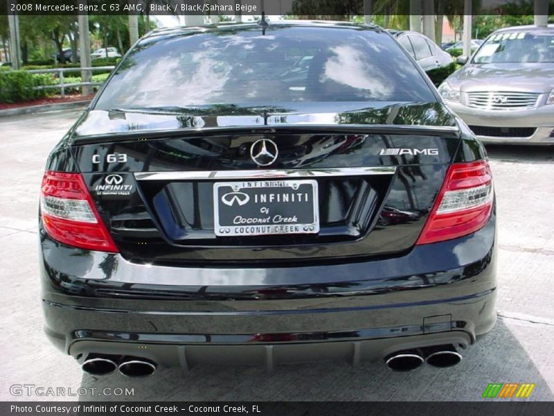 Black / Black/Sahara Beige 2008 Mercedes-Benz C 63 AMG
