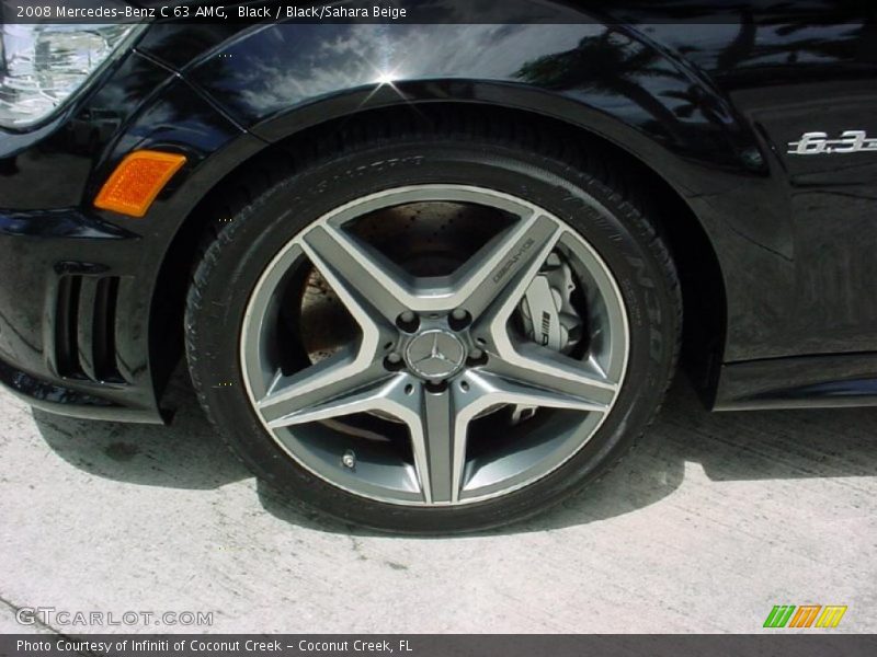 Black / Black/Sahara Beige 2008 Mercedes-Benz C 63 AMG