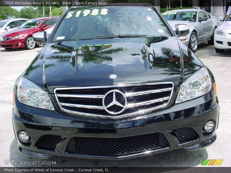 Black / Black/Sahara Beige 2008 Mercedes-Benz C 63 AMG