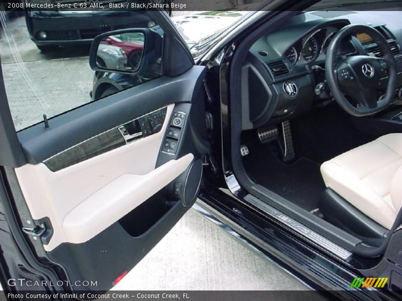 Black / Black/Sahara Beige 2008 Mercedes-Benz C 63 AMG
