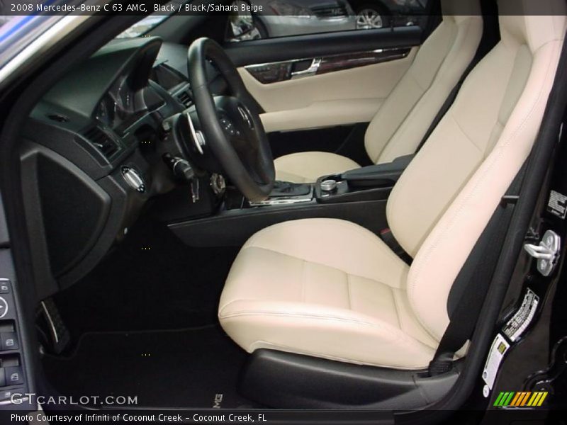Black / Black/Sahara Beige 2008 Mercedes-Benz C 63 AMG