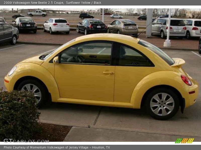 Sunflower Yellow / Black 2009 Volkswagen New Beetle 2.5 Coupe