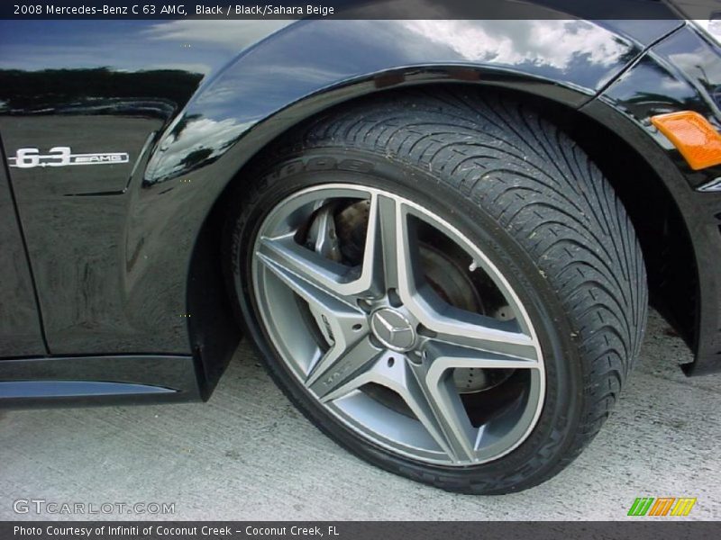 Black / Black/Sahara Beige 2008 Mercedes-Benz C 63 AMG