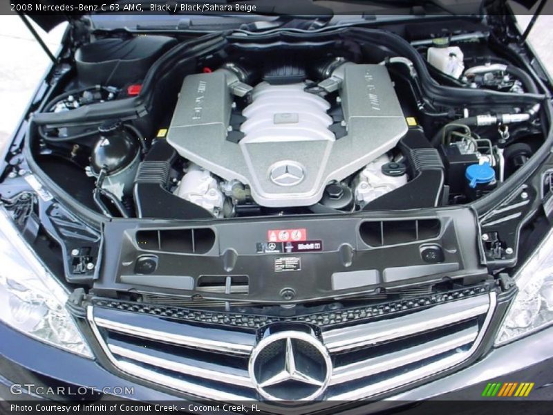 Black / Black/Sahara Beige 2008 Mercedes-Benz C 63 AMG