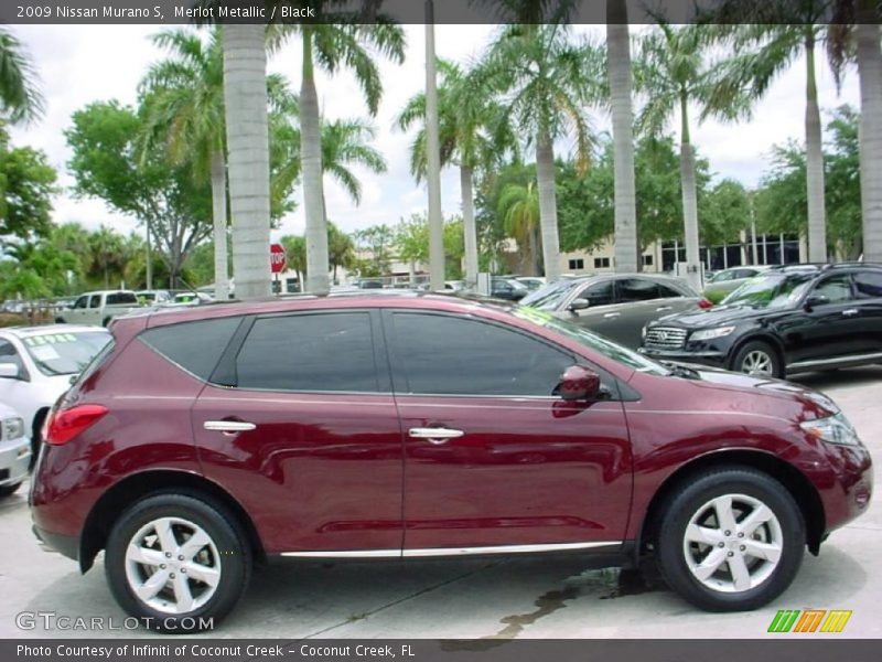 Merlot Metallic / Black 2009 Nissan Murano S
