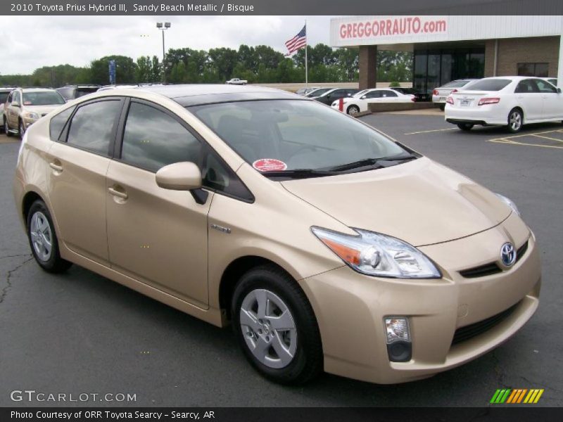 Sandy Beach Metallic / Bisque 2010 Toyota Prius Hybrid III
