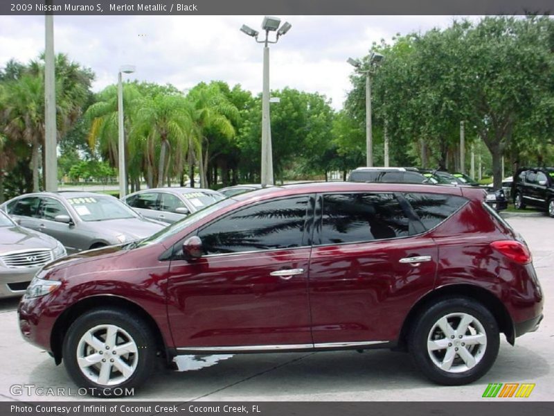 Merlot Metallic / Black 2009 Nissan Murano S