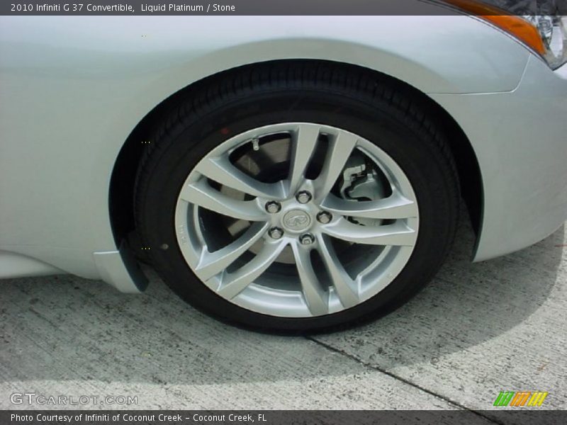 Liquid Platinum / Stone 2010 Infiniti G 37 Convertible