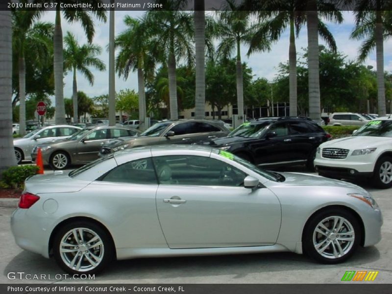 Liquid Platinum / Stone 2010 Infiniti G 37 Convertible