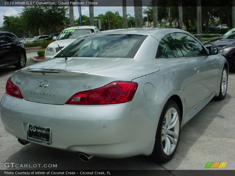 Liquid Platinum / Stone 2010 Infiniti G 37 Convertible