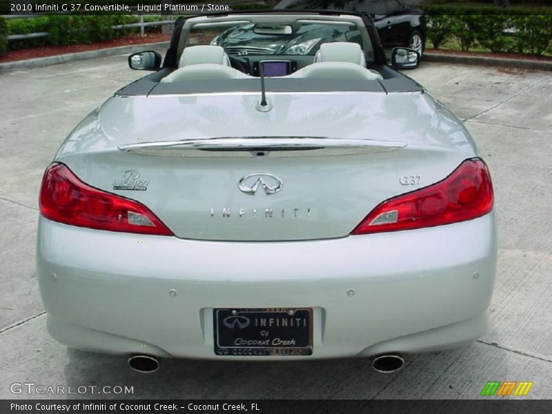 Liquid Platinum / Stone 2010 Infiniti G 37 Convertible