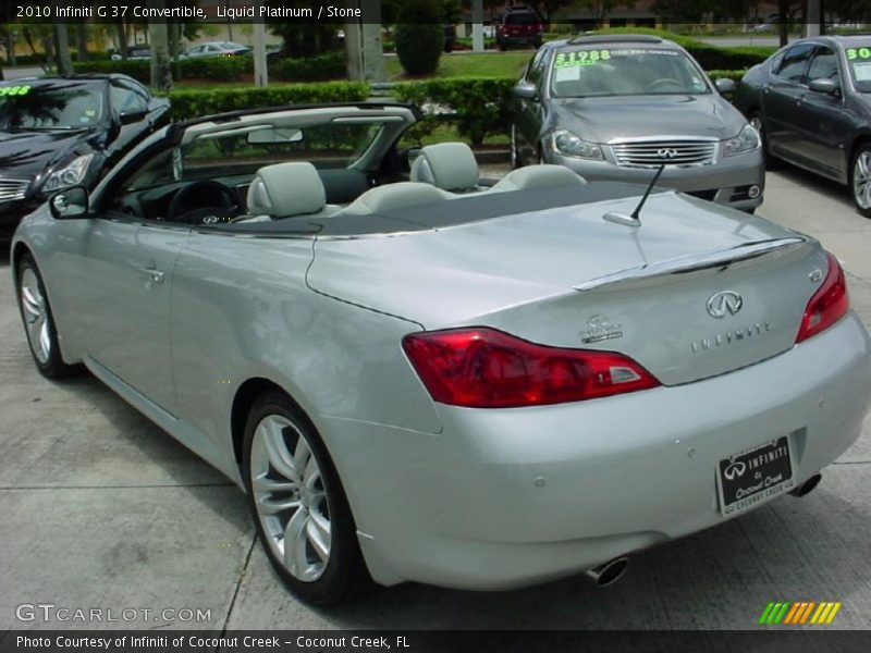 Liquid Platinum / Stone 2010 Infiniti G 37 Convertible