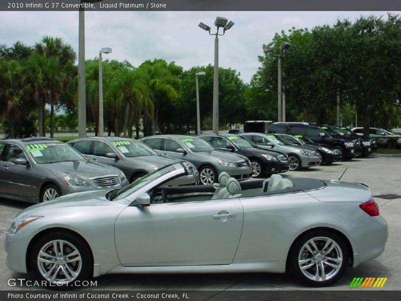 Liquid Platinum / Stone 2010 Infiniti G 37 Convertible