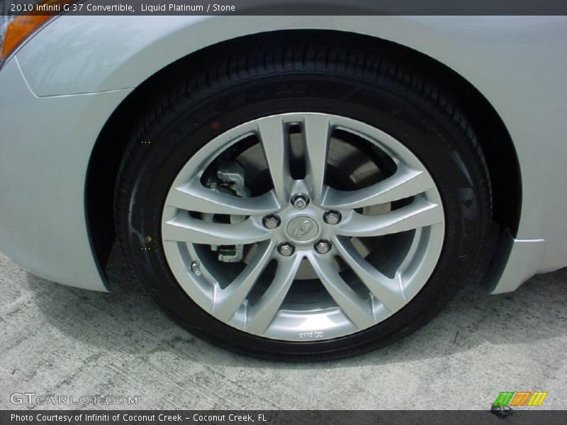 Liquid Platinum / Stone 2010 Infiniti G 37 Convertible
