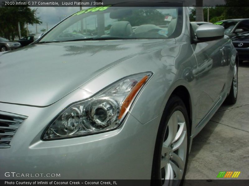 Liquid Platinum / Stone 2010 Infiniti G 37 Convertible