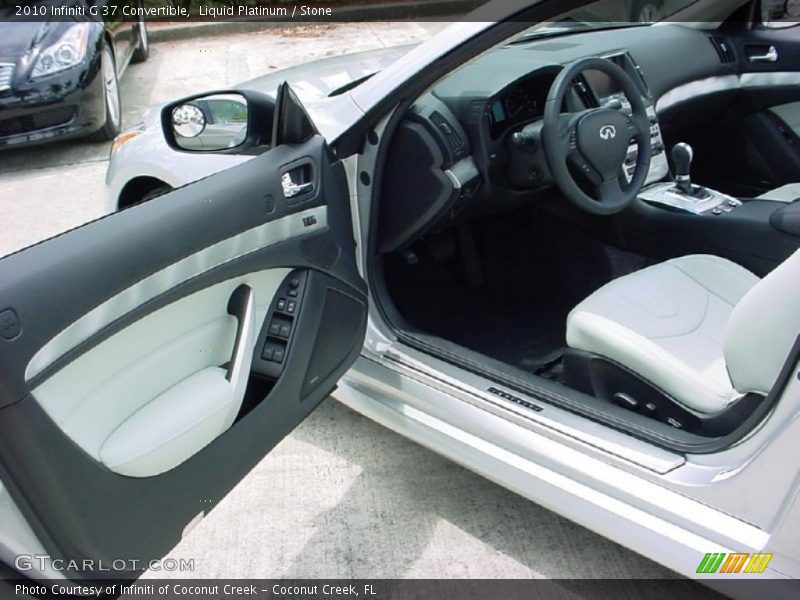 Liquid Platinum / Stone 2010 Infiniti G 37 Convertible