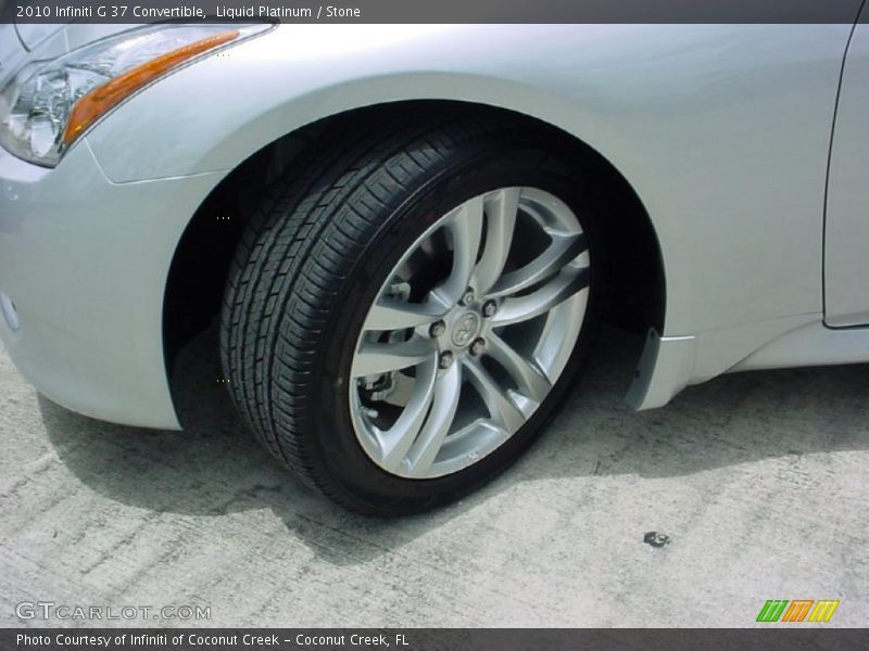 Liquid Platinum / Stone 2010 Infiniti G 37 Convertible