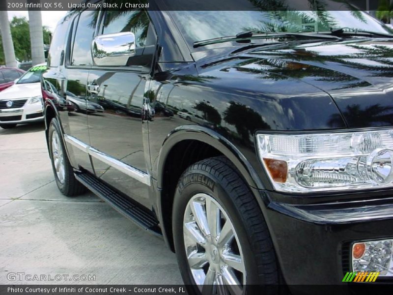 Liquid Onyx Black / Charcoal 2009 Infiniti QX 56