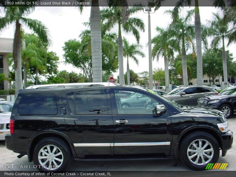 Liquid Onyx Black / Charcoal 2009 Infiniti QX 56