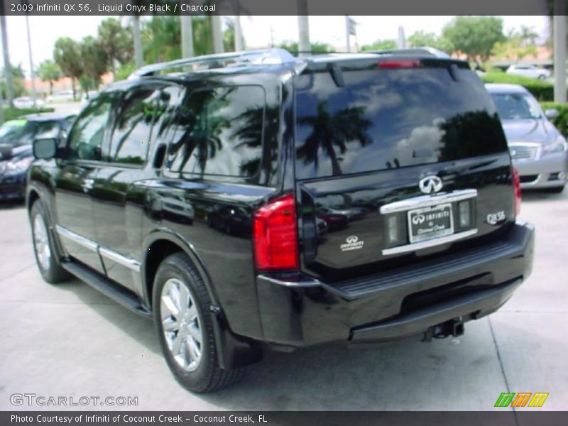 Liquid Onyx Black / Charcoal 2009 Infiniti QX 56